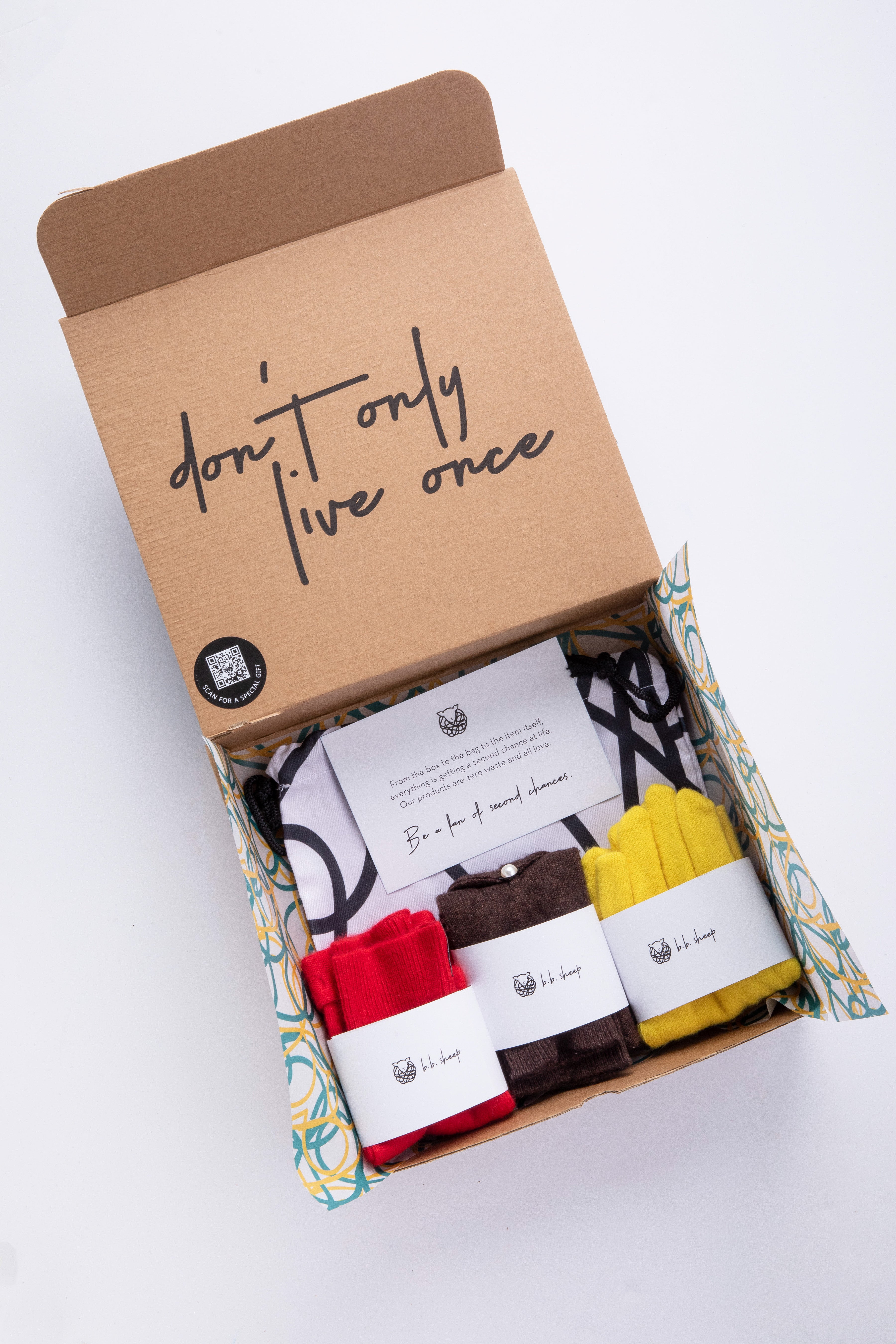 Autumn Assorted Gloves Set -Red, Yellow and Brown - Box of 3