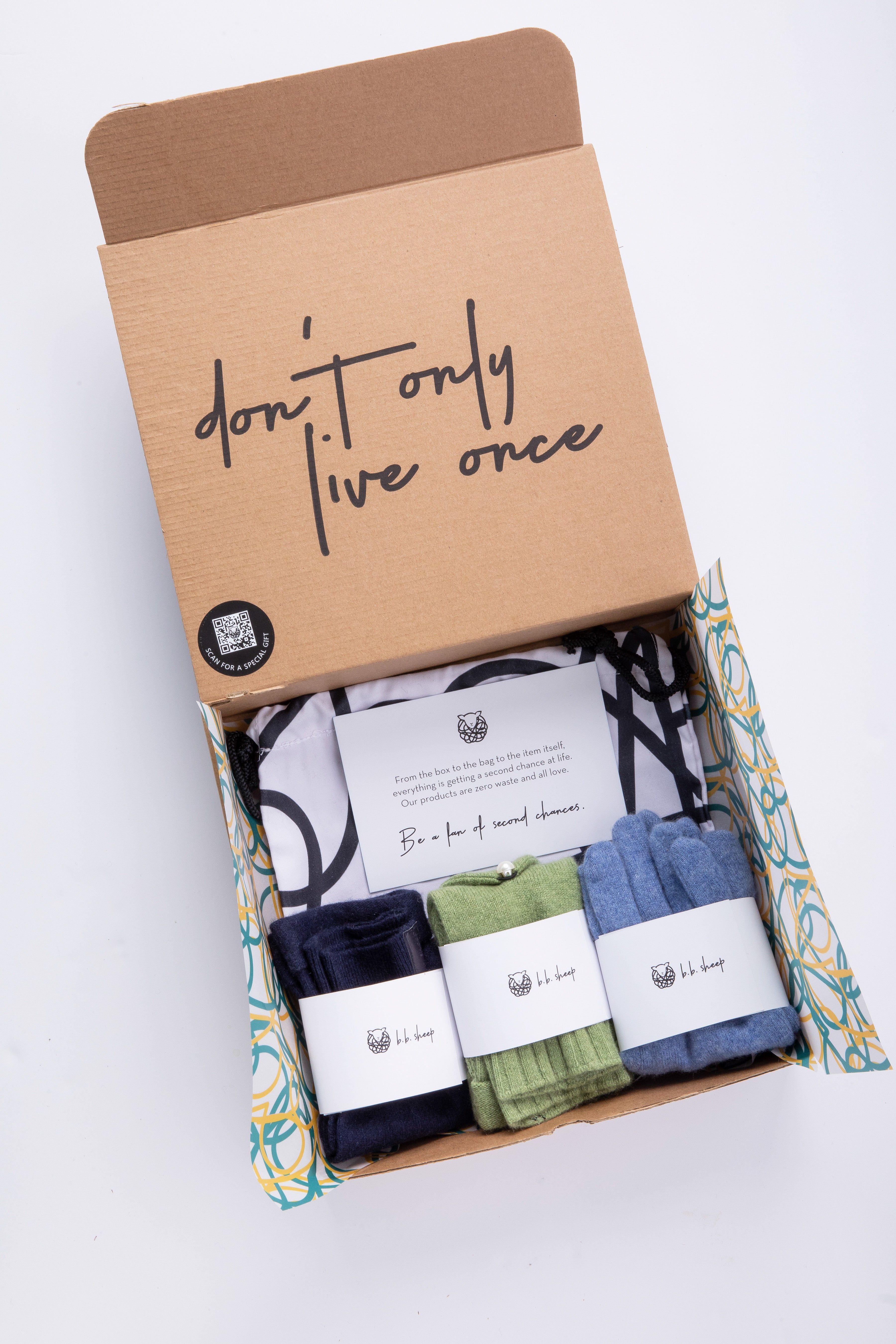 Nature Assorted Gloves Set - Bright Blue, Matcha Green, Navy Blue - Box of 3