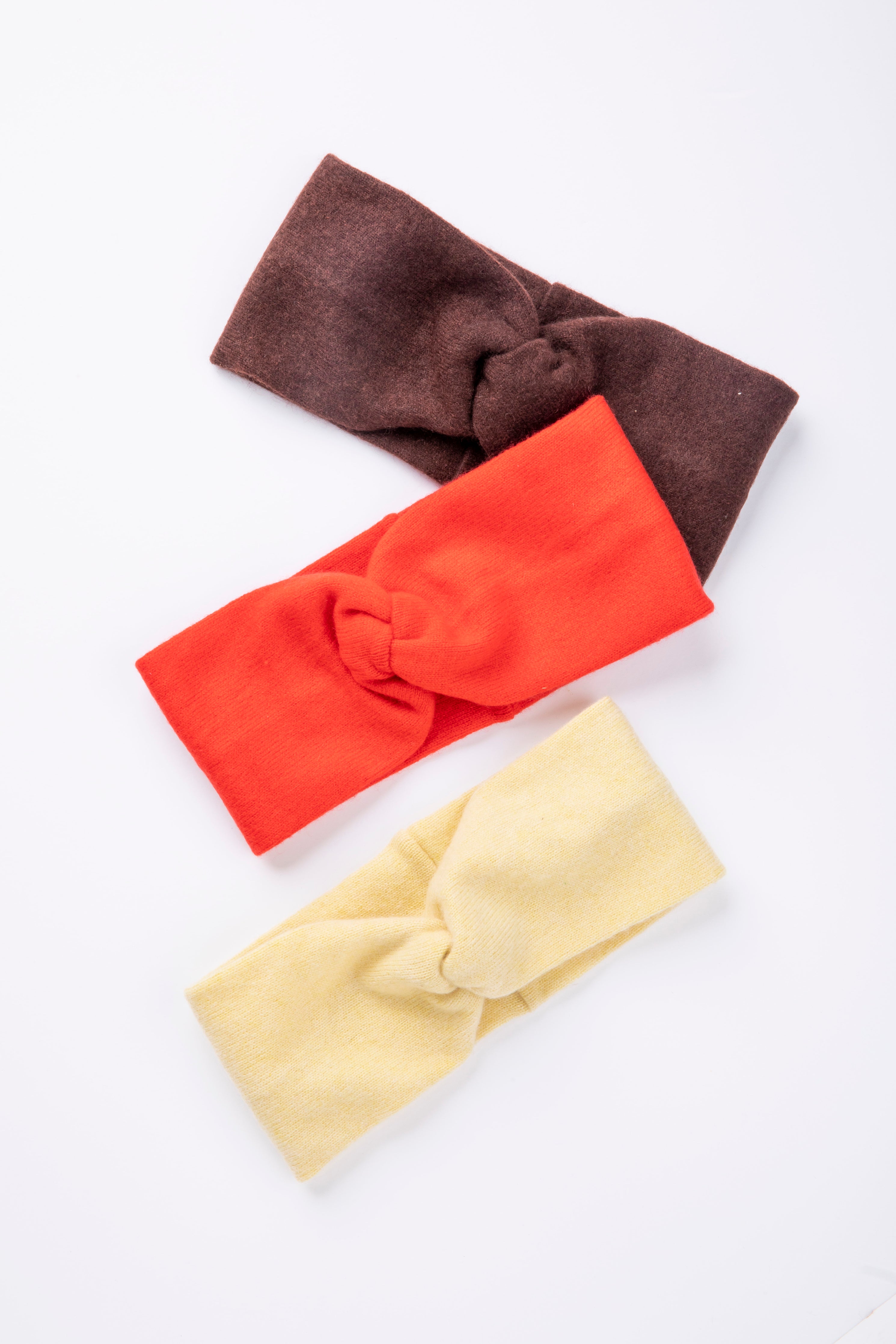 Autumn Headband Set - Yellow, Red & Dark Brown