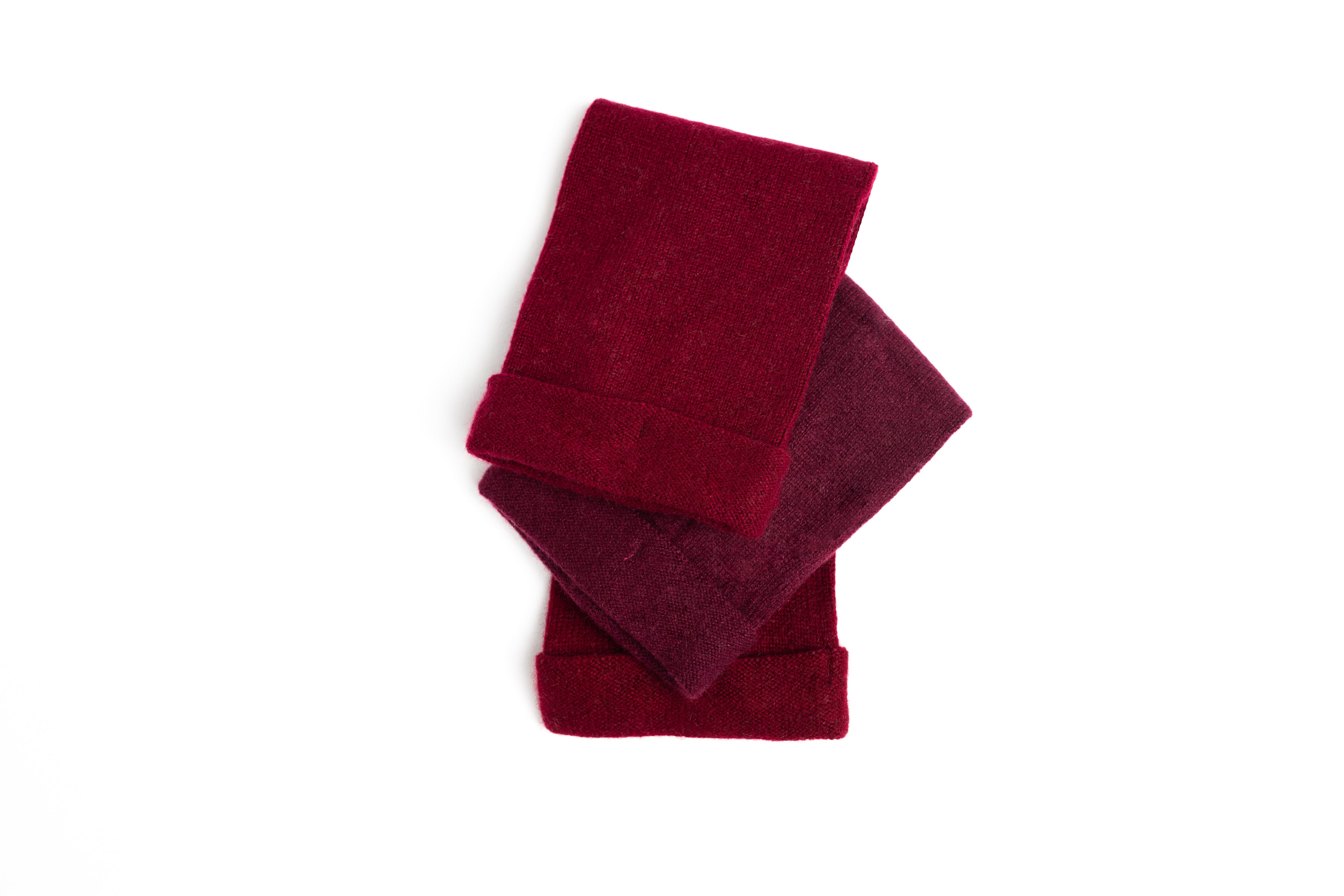 Dark Red - Cashmere Fingerless Gloves