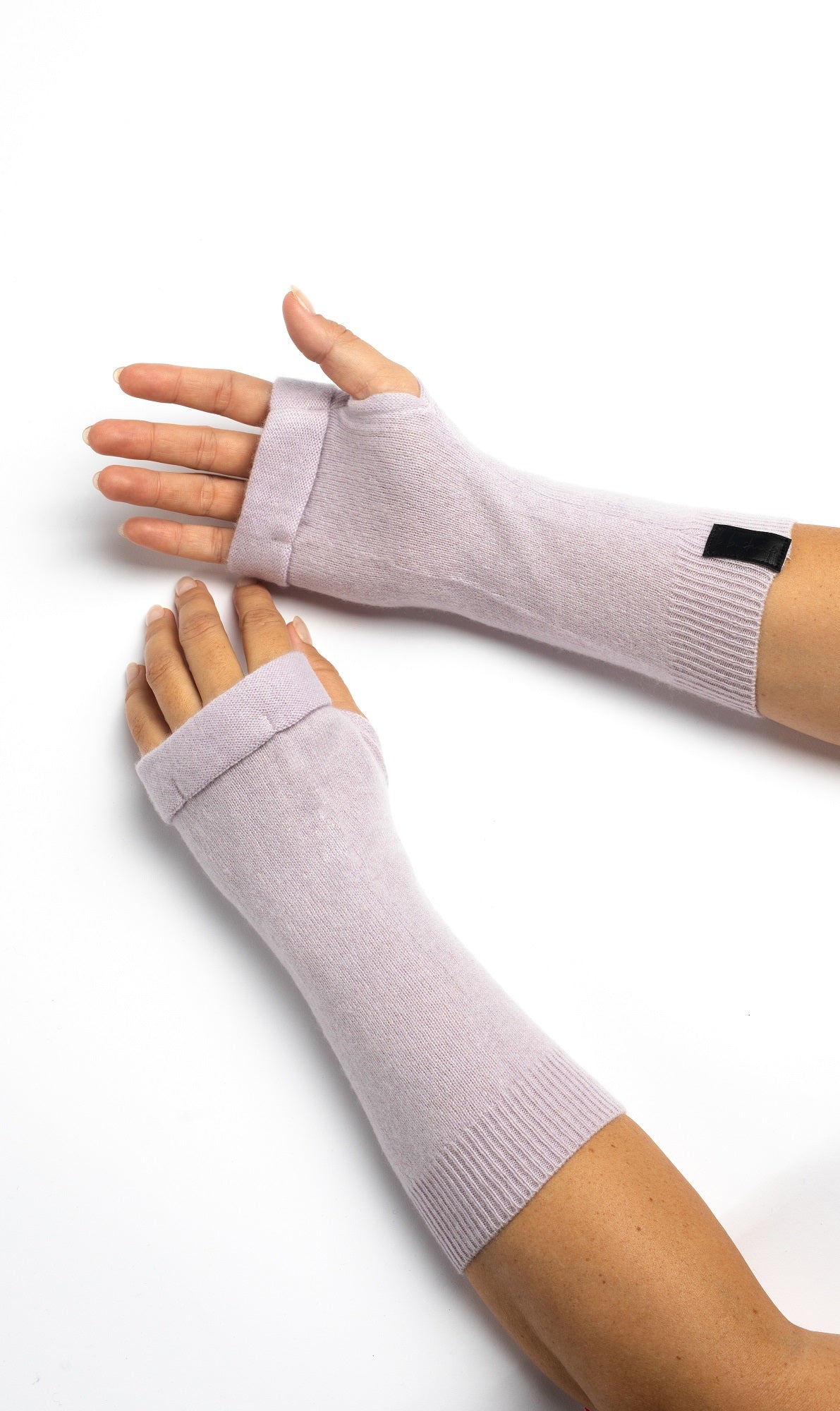 Lavender Purple - Cashmere Fingerless Gloves