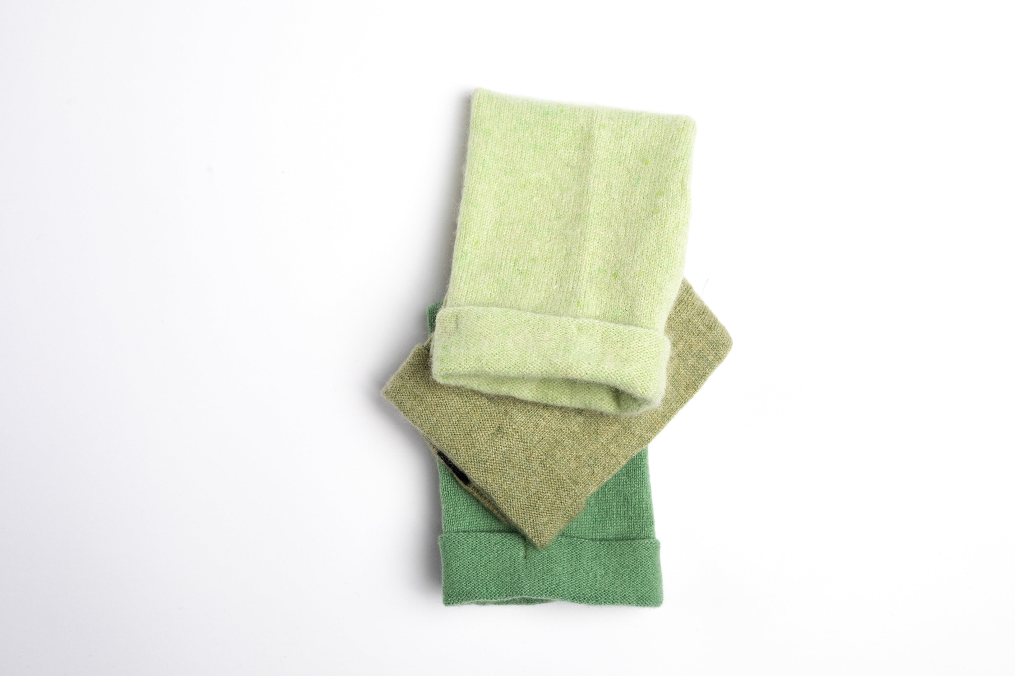 Baby Green - Cashmere Fingerless Gloves