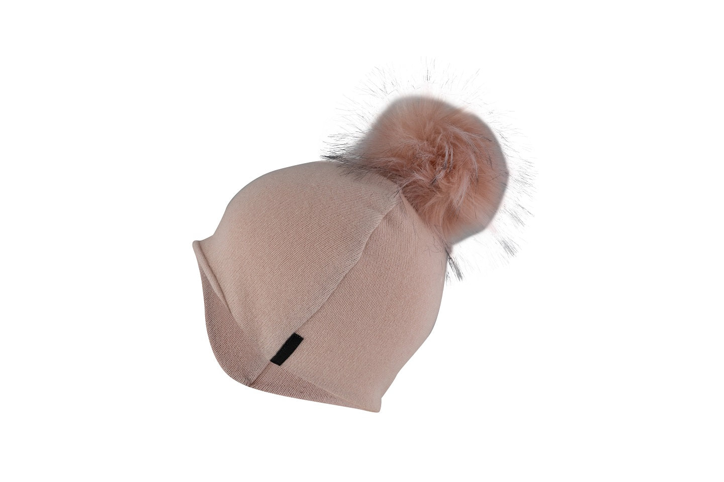 Baby Pink with Pink - Cashmere Beanie for Kids