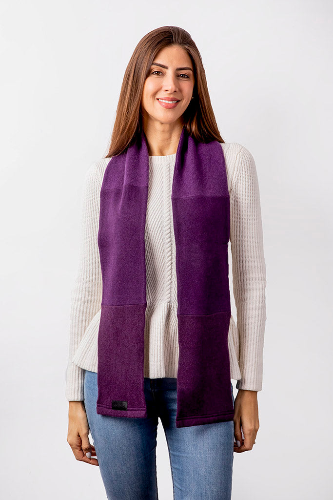 Grape Purple - Cashmere Open Scarf for Women