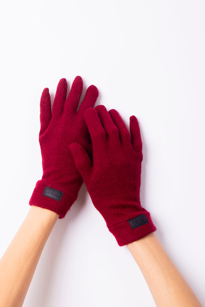 Dark Red - Cashmere Classic Gloves