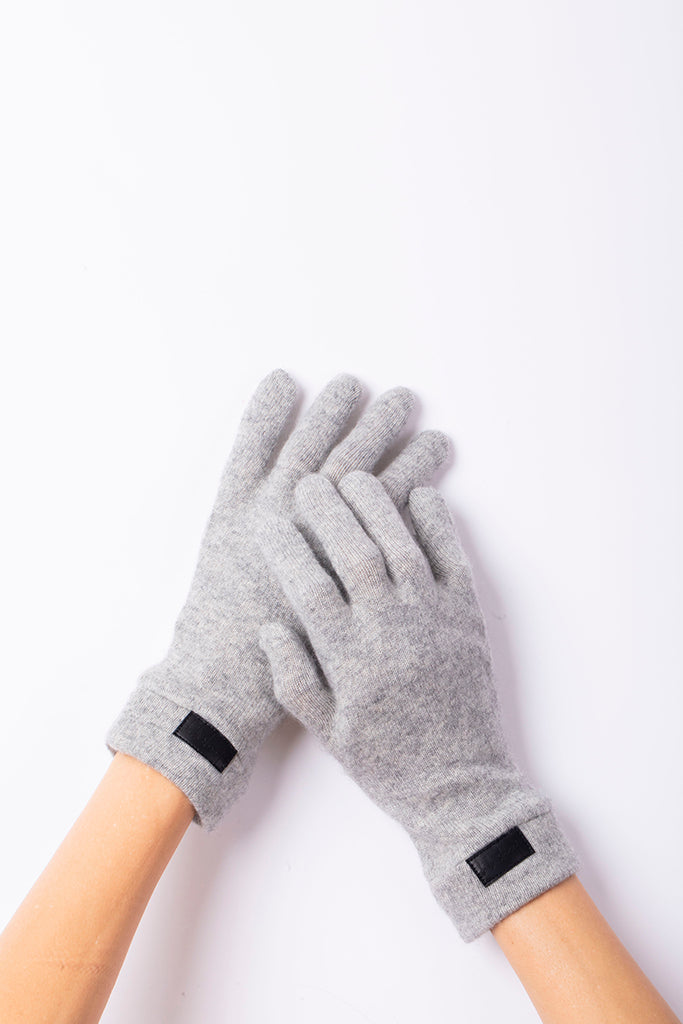 Light Gray - Cashmere Classic Gloves
