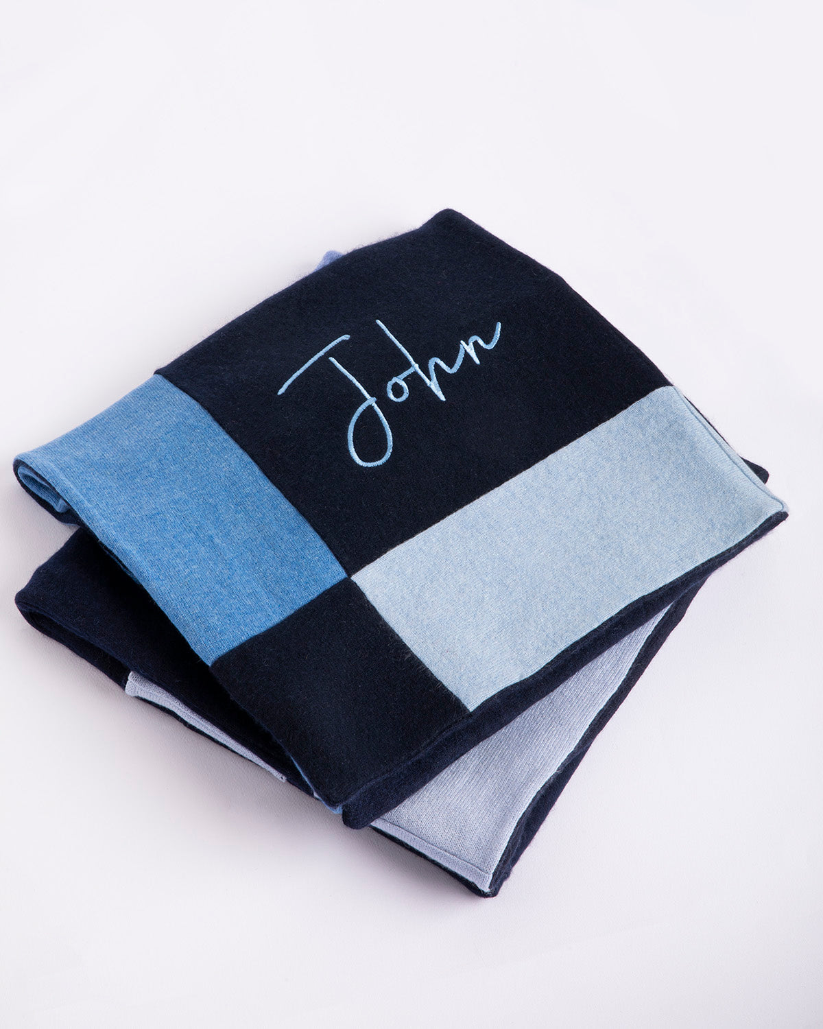 Pure Cashmere Blue Baby Blanket