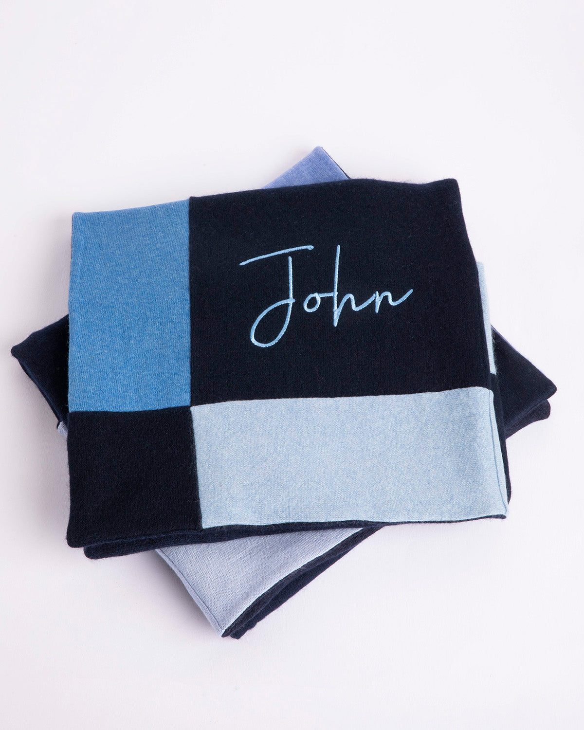 Pure Cashmere Blue Baby Blanket