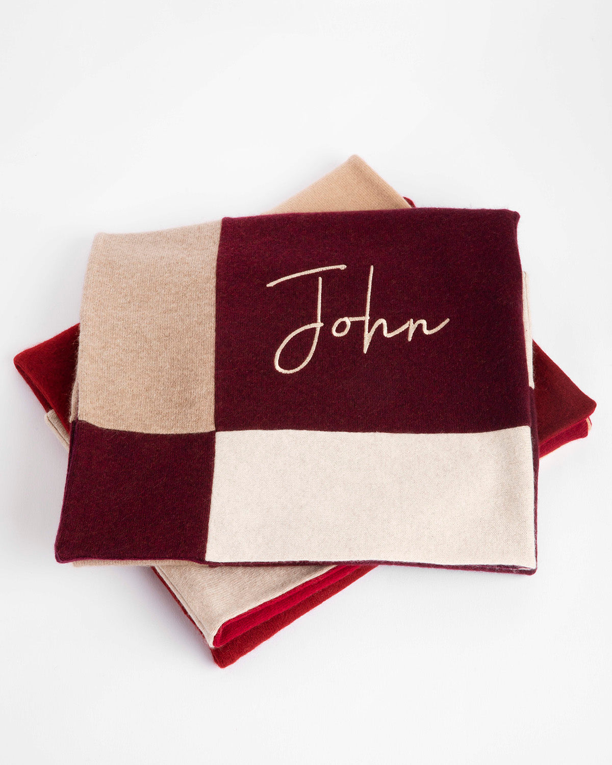 Pure Cashmere Red Baby Blanket