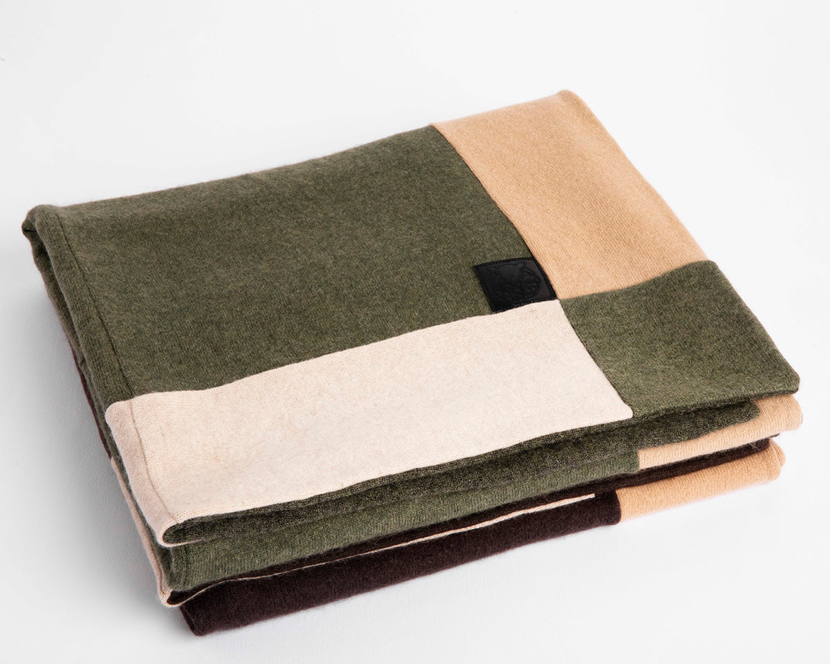 Pure Cashmere Green Baby Blanket