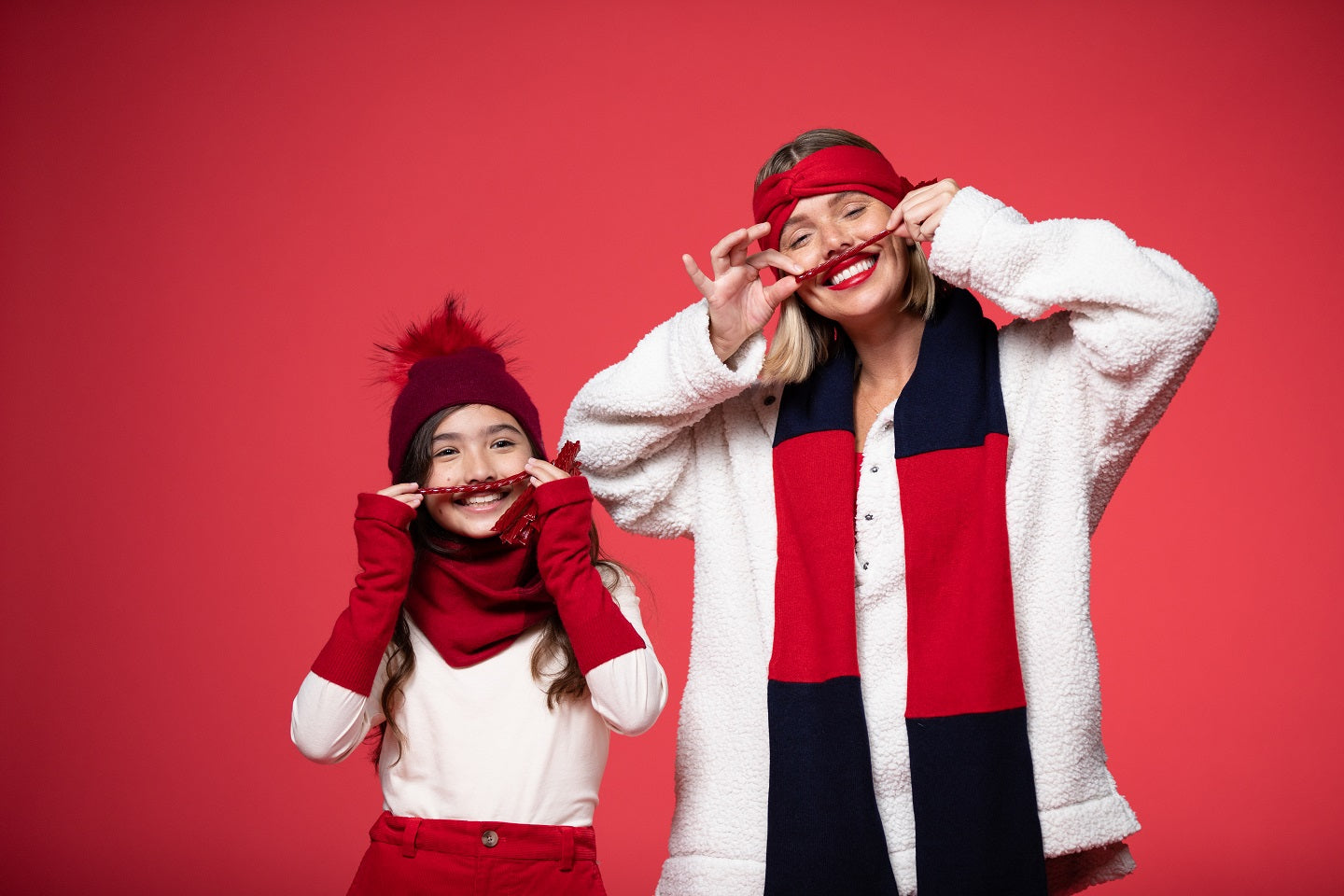 Red - Cashmere Headband for Women