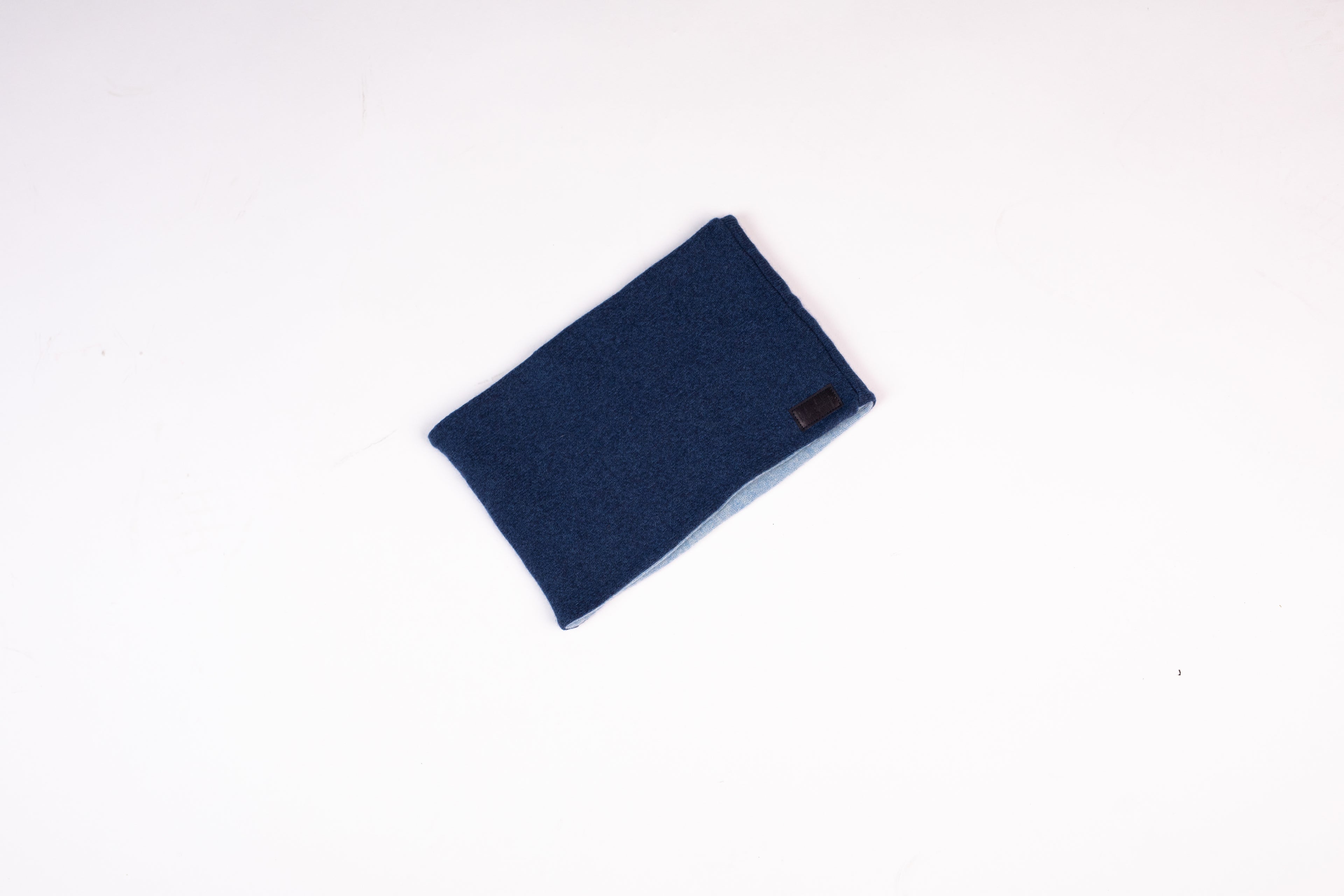 Blue - Cashmere Reversible Neck Warmer for Women