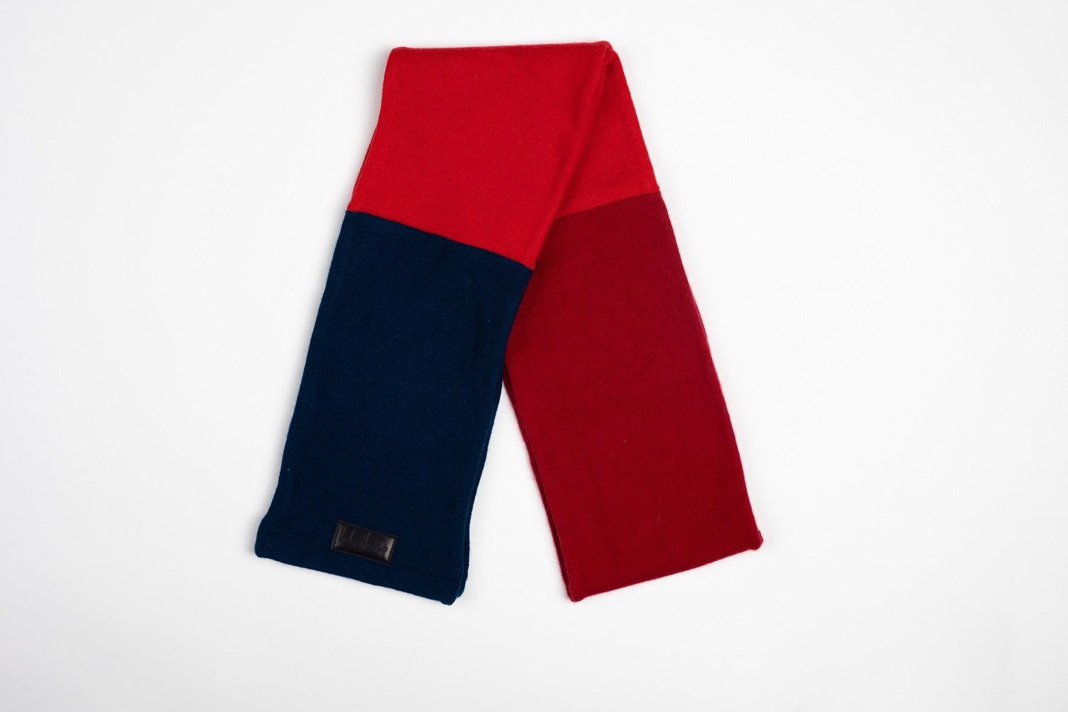 Red and Blue - Cashmere Open Scarf for Women