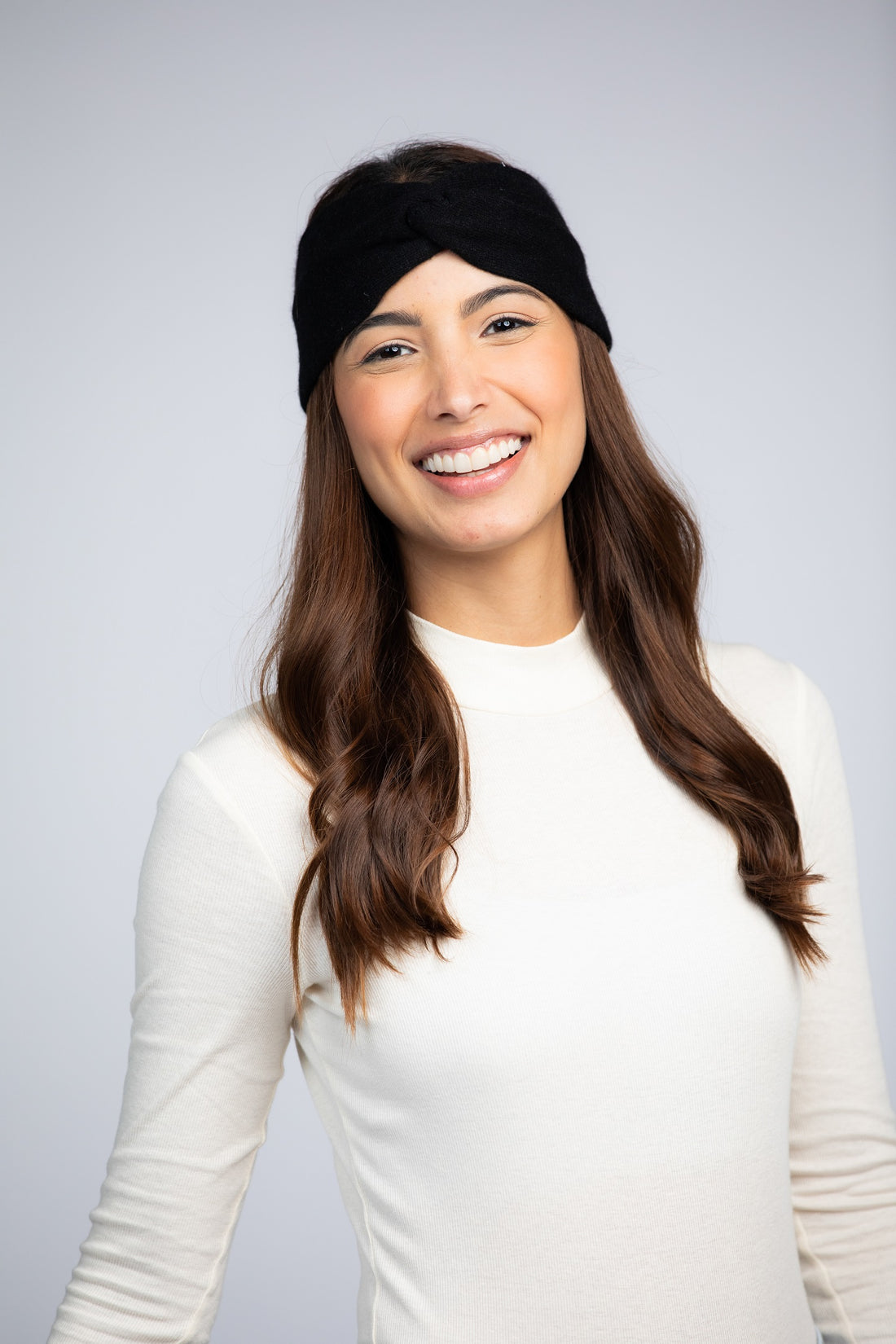 Black - Cashmere Headband for Women