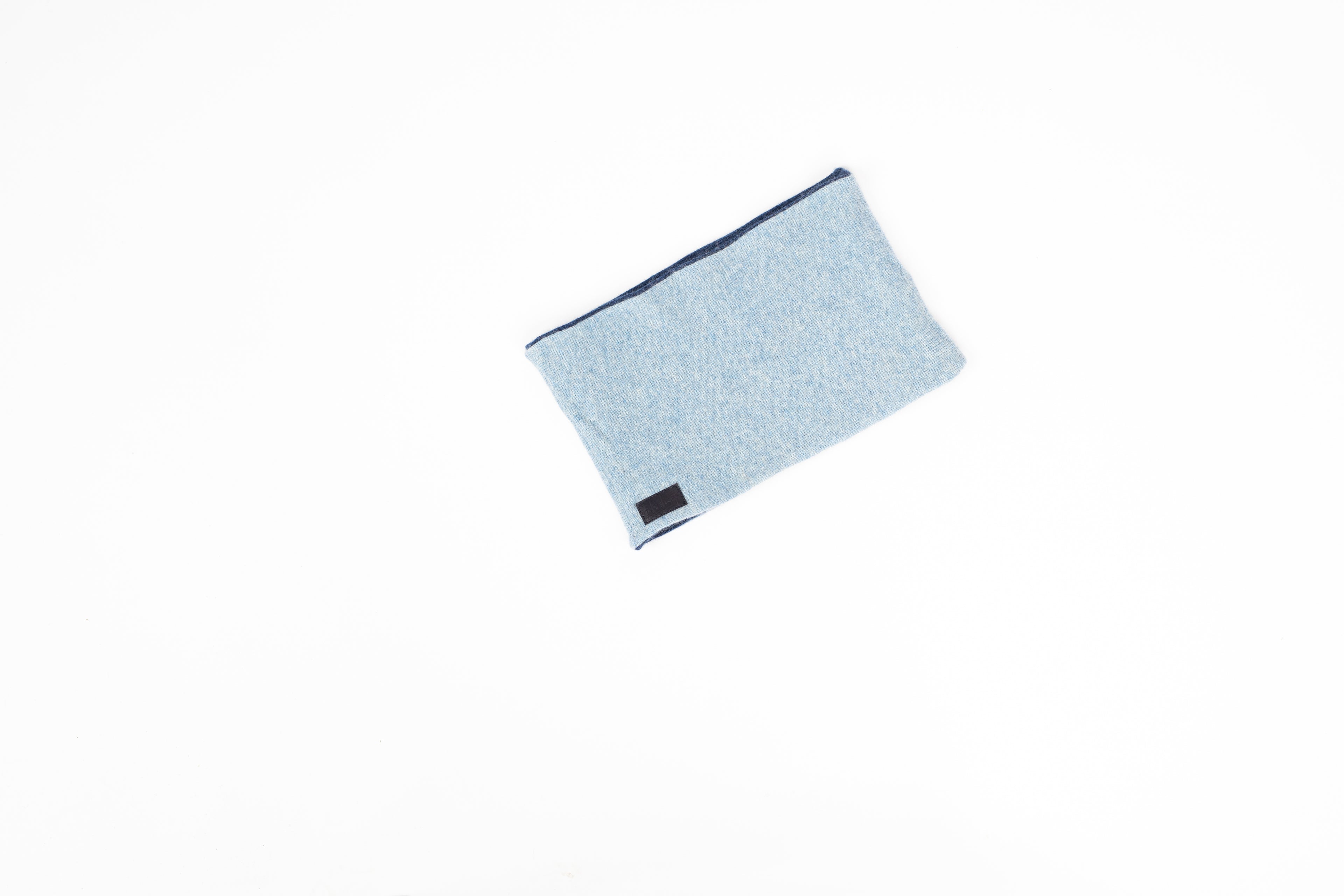 Blue - Cashmere Reversible Neck Warmer for Women