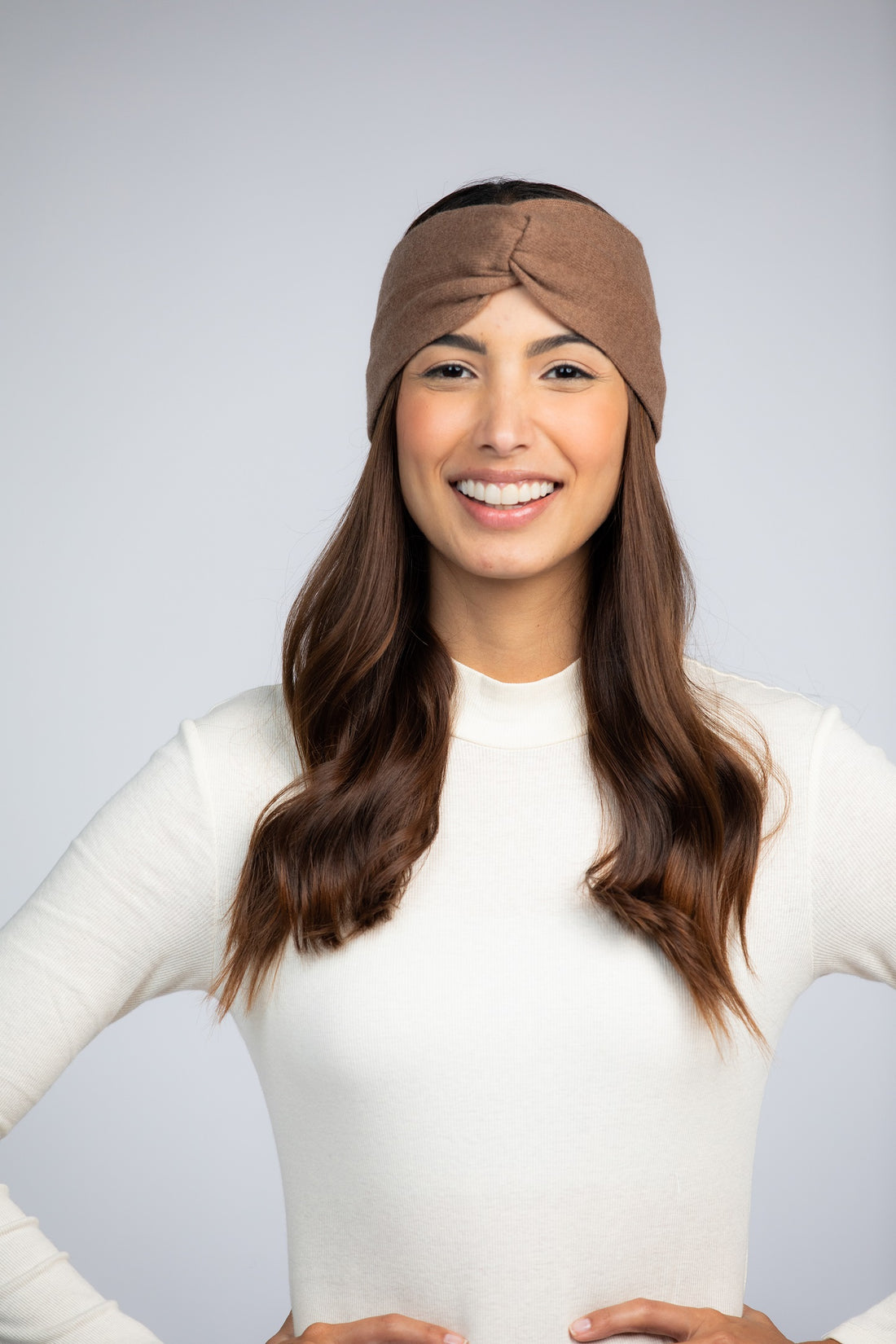 Coffee - Cashmere Headband for Women
