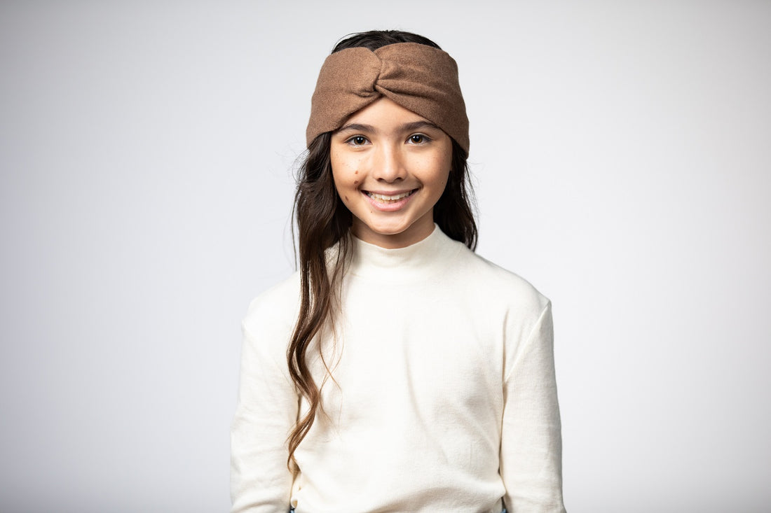 Coffee - Cashmere Headband for Kids