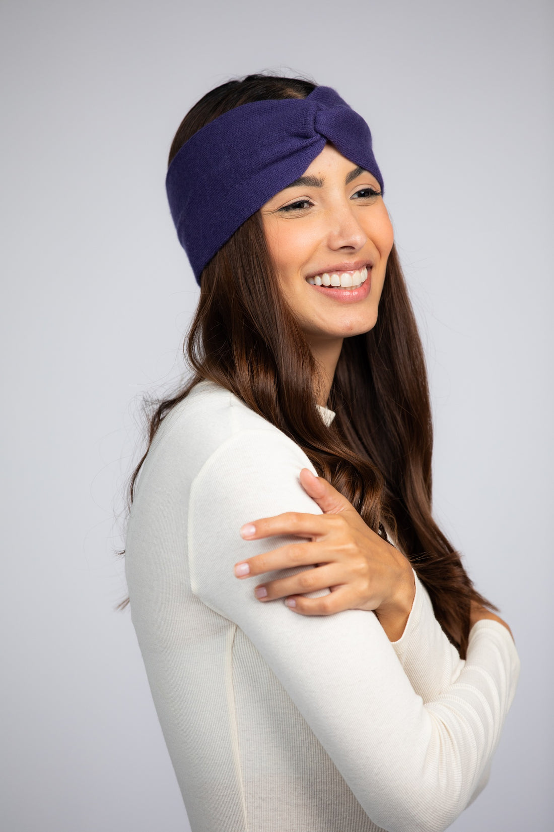 Grape Purple - Cashmere Headband for Women