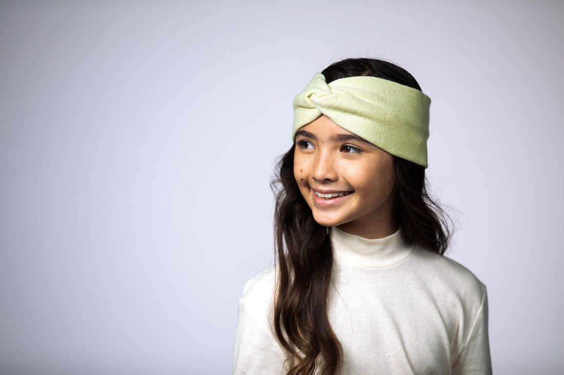 Pistachio - Cashmere Headband for Kids