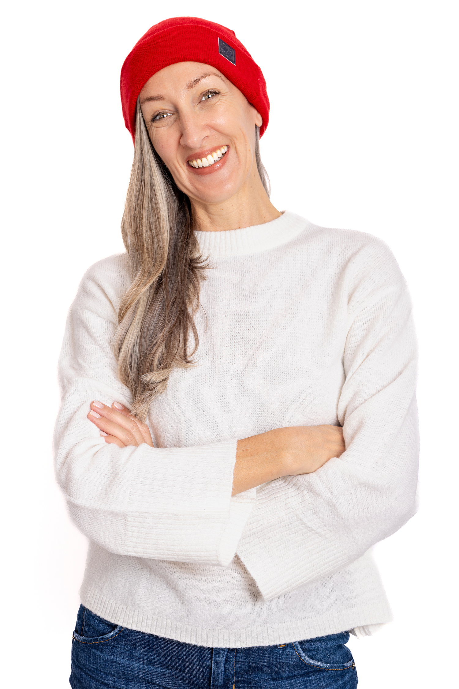 Red - Reversible Cashmere Beanie