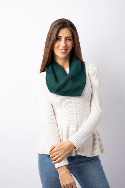 Military Green- Cashmere Infinity Scarf for Women