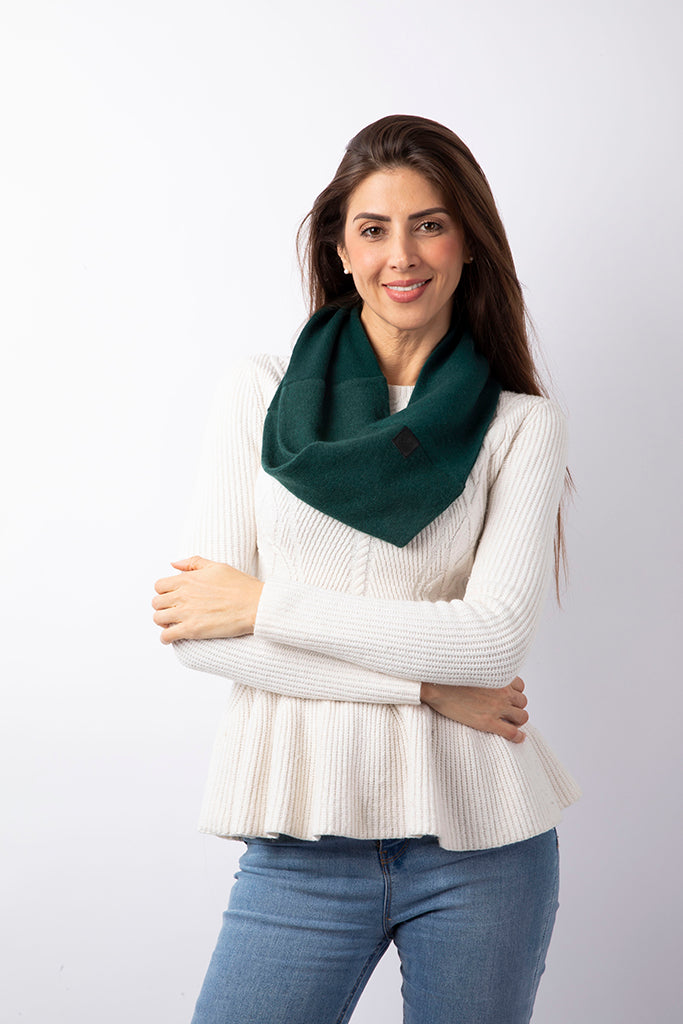 Military Green- Cashmere Infinity Scarf for Women