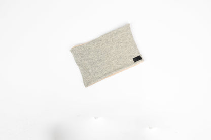 Light Beige and Gray- Cashmere Reversible Neck Warmer for Men