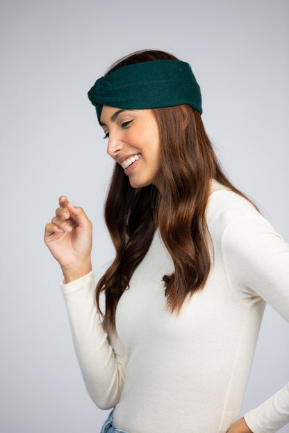 Nature Headband Set - Light Blue, Dark Green and Navy Blue