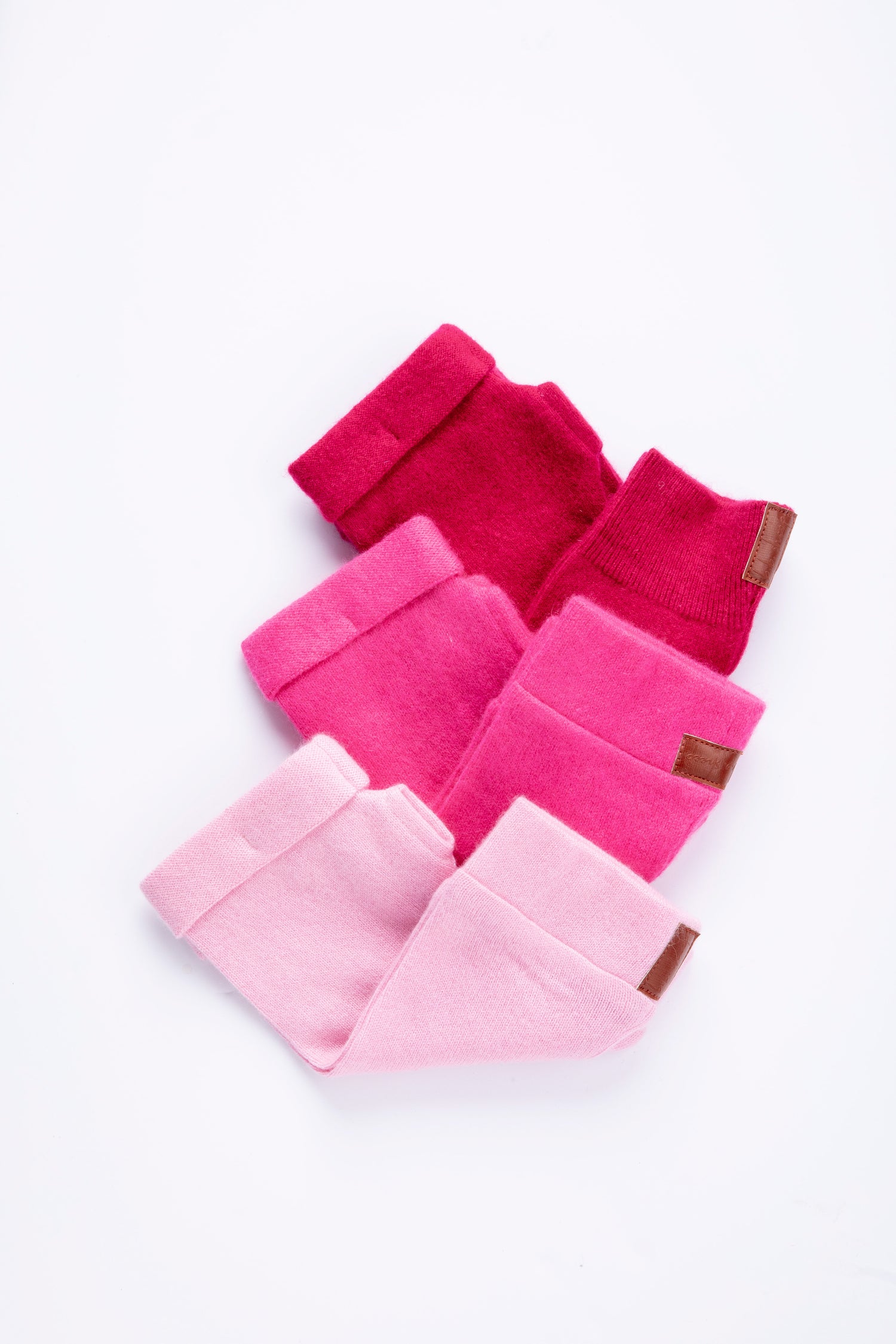 Barbie Fingerless Gloves Set - Dark Pink, Hot Pink and Baby Pink Box of 3