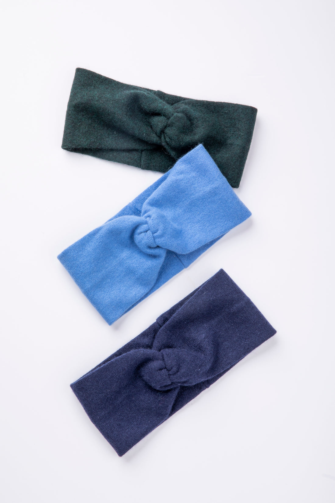 Nature Headband Set - Light Blue, Dark Green and Navy Blue