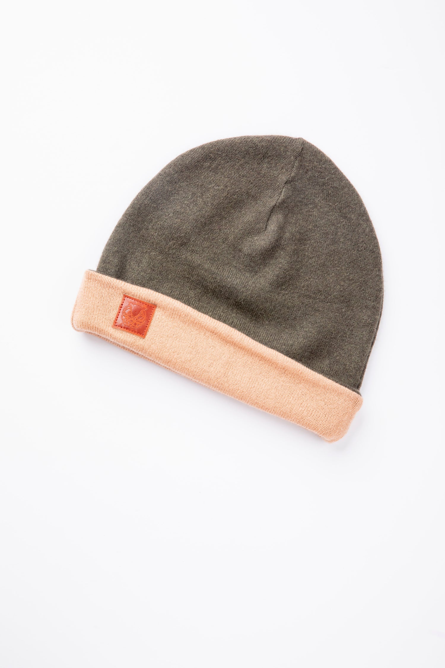 Classic Beanie Set - Dark Green and Beige, Light Gray and Light Beige, Red and Beige