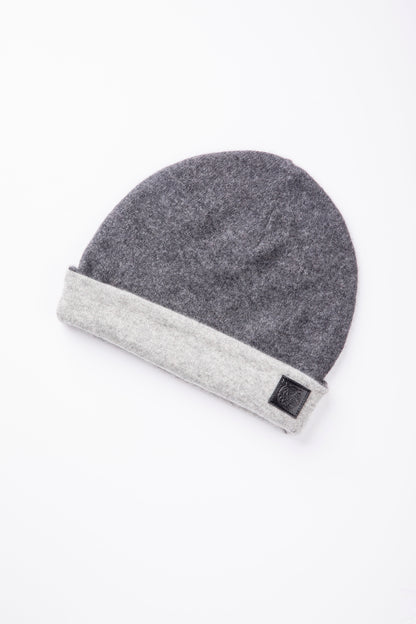 Neutral Beanie Set - Light Gray and Dark Gray, Black and Light Gray, Light Gray and Light Beige