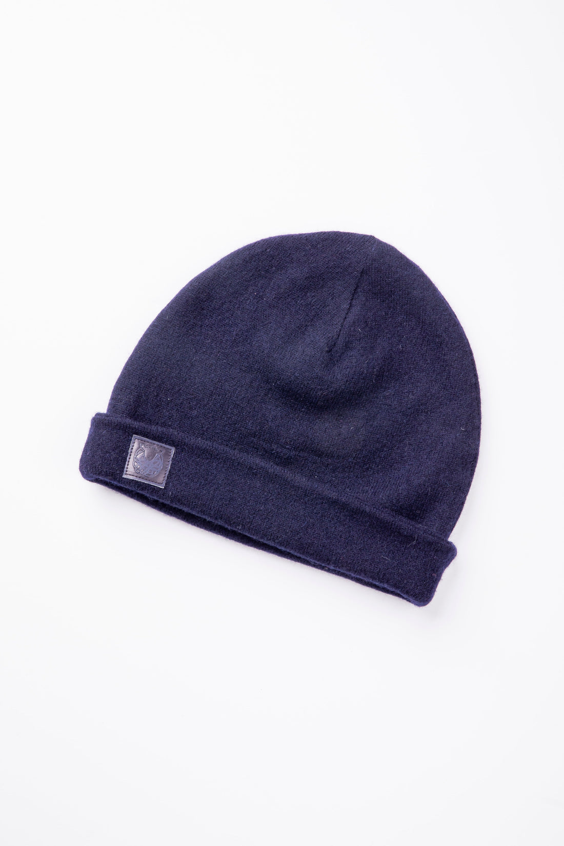 Navy Blue - Reversible Cashmere Beanie