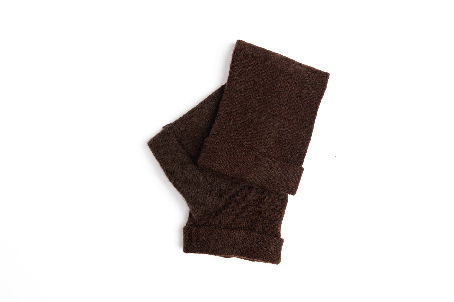 Dark Brown - Cashmere Fingerless Gloves