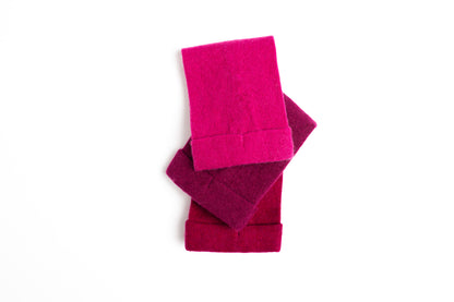 Dark Pink - Cashmere Fingerless  Gloves