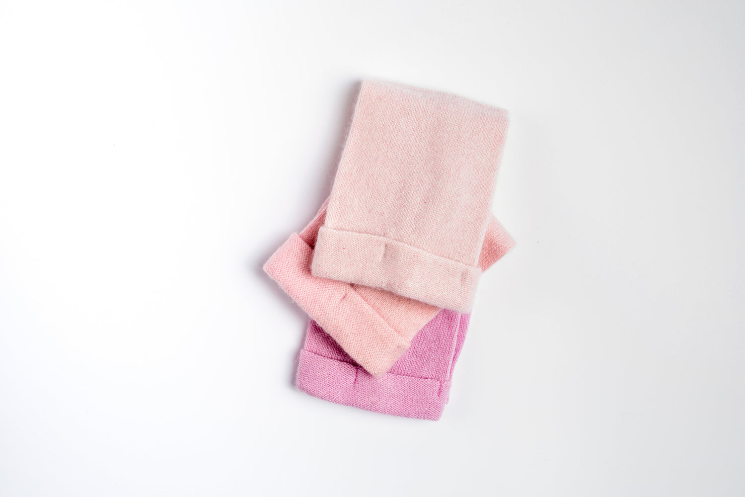 Baby Pink - Cashmere Fingerless Gloves