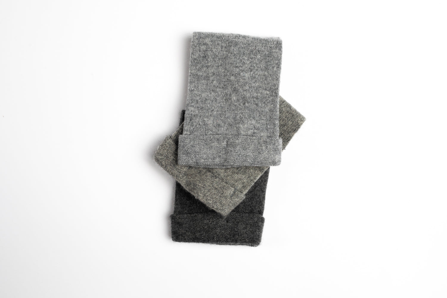 Dark Gray - Cashmere Fingerless  Gloves