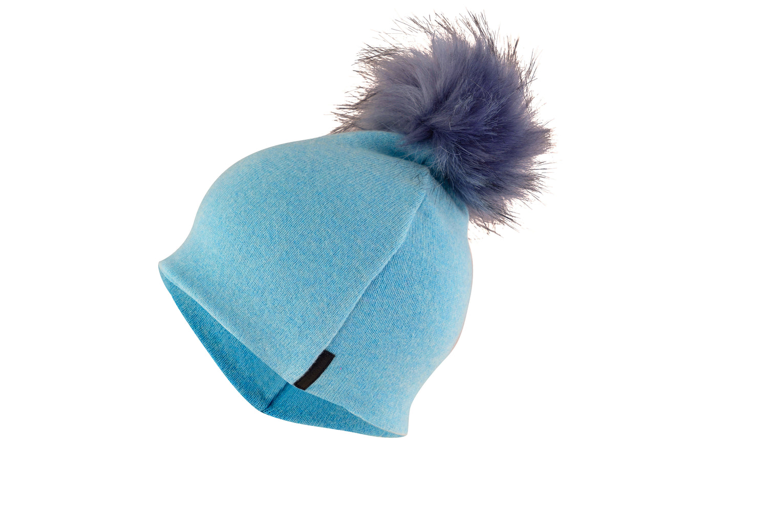 Baby Blue with Light Blue - Cashmere Beanie for Kids