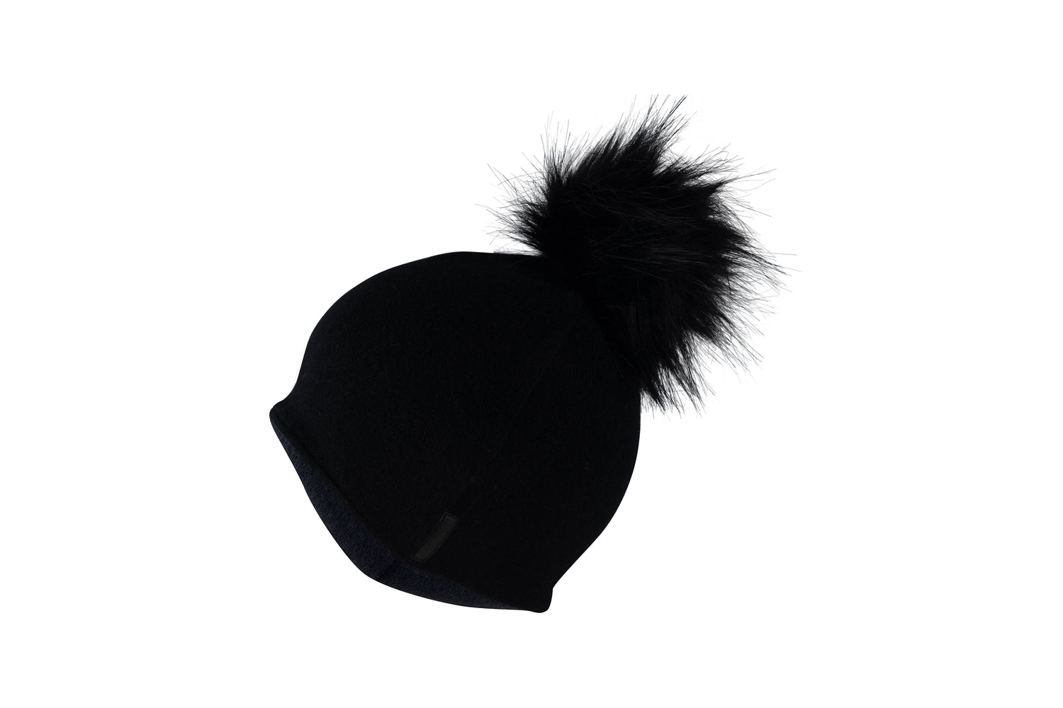 Black with Black - Cashmere Beanie for Kids