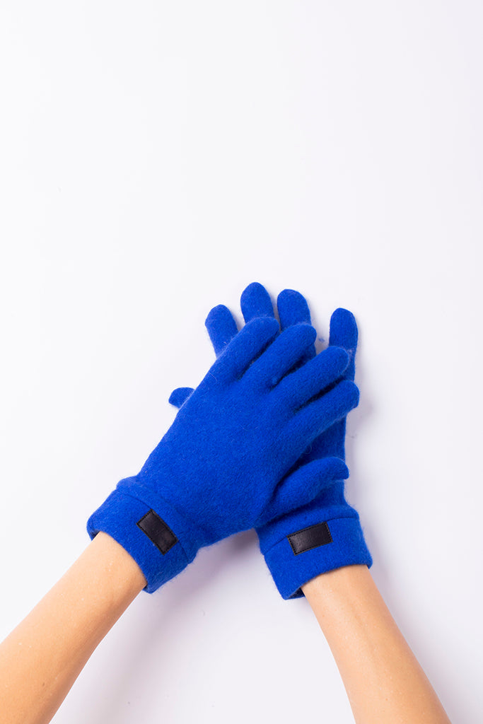 Blue - Cashmere  Classic Gloves