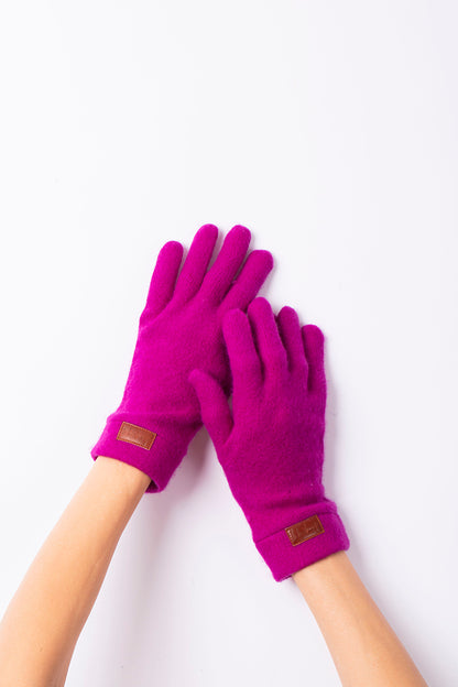 Dark Pink - Cashmere Classic Gloves
