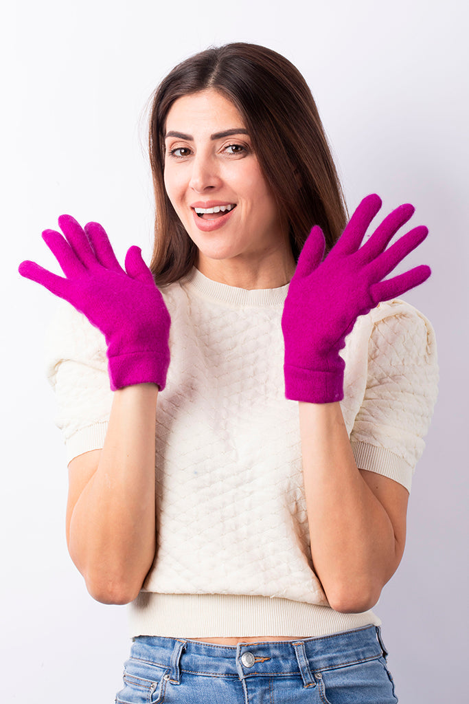 Dark Pink - Cashmere Classic Gloves