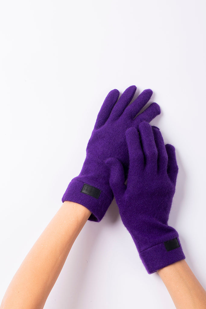 Purple - Cashmere Classic Gloves