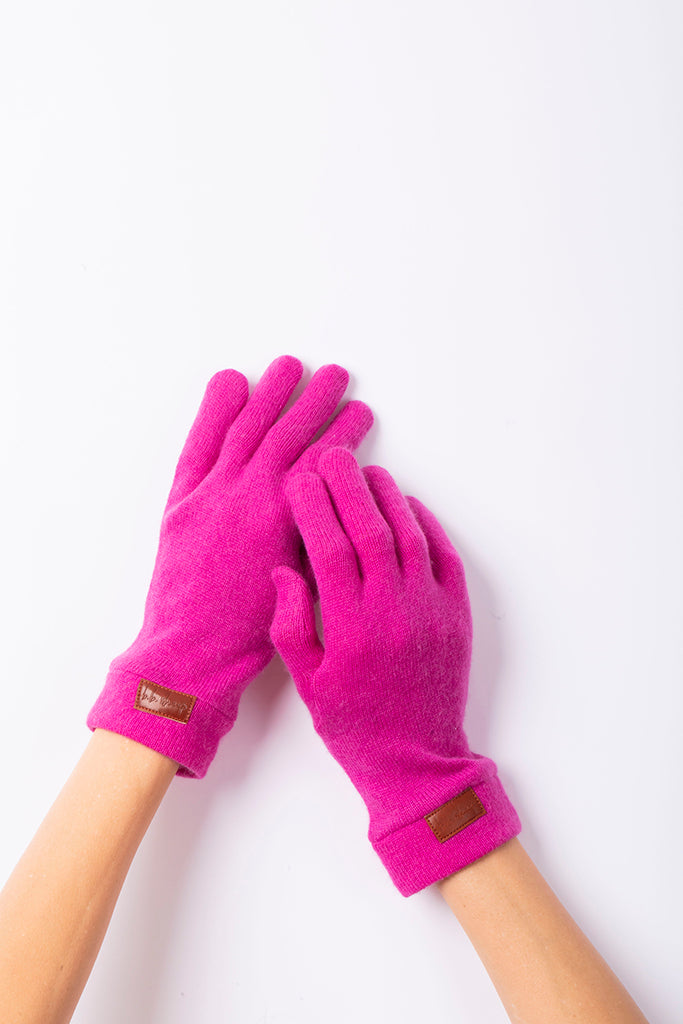 Hot Pink - Cashmere  Classic Gloves