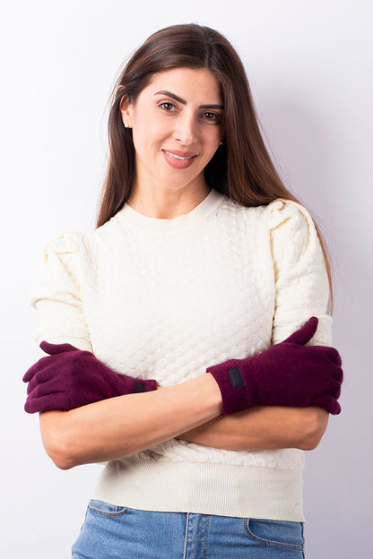 Maroon Red - Cashmere Classic Gloves