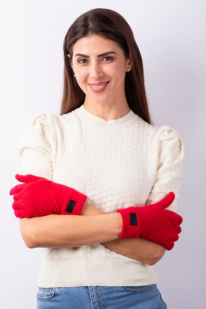 Red - Cashmere Classic Gloves