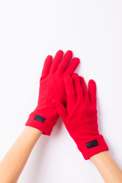 Red - Cashmere Classic Gloves