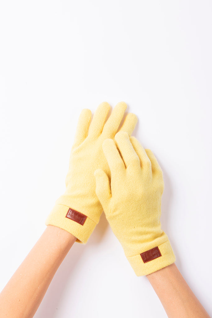 Yellow - Cashmere Classic Gloves
