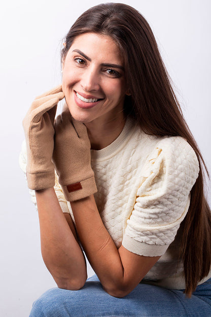 Camel Brown - Cashmere  Classic Gloves