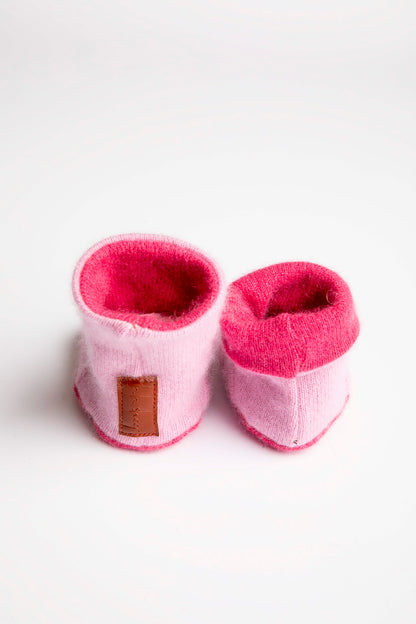 Pink Baby Set - Mittens, Booties and Hat